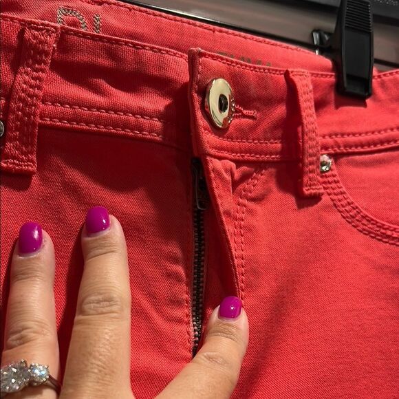 DL 1961 “Emma” Red 4 Way Stretch Legging Jeans, 26 - Picture 6 of 13